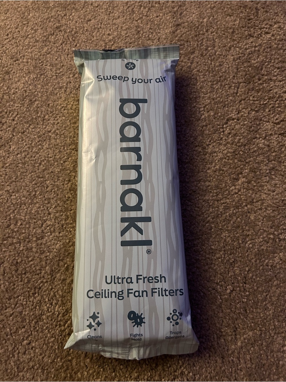Barnakl Ultra Fresh Ceiling Fan Filters - White